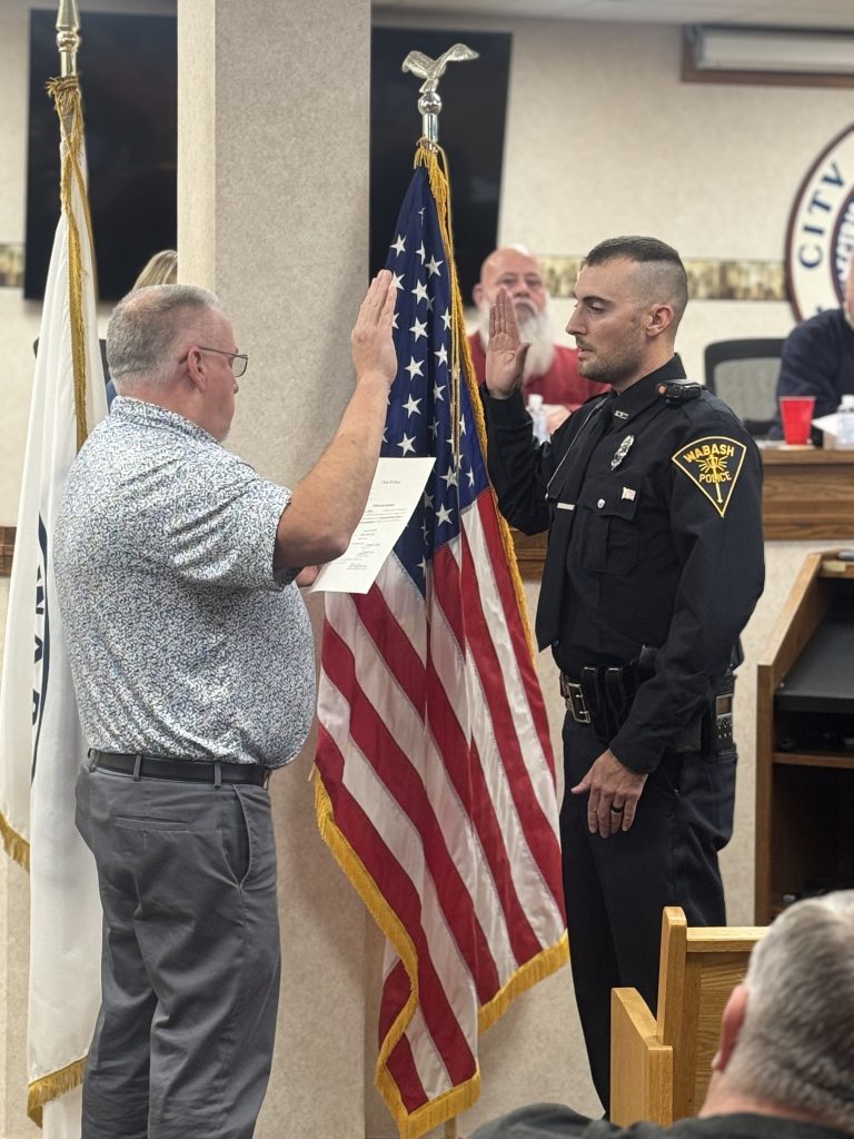 Wabash Police Department Welcomes Probationary Police Officer Dixon