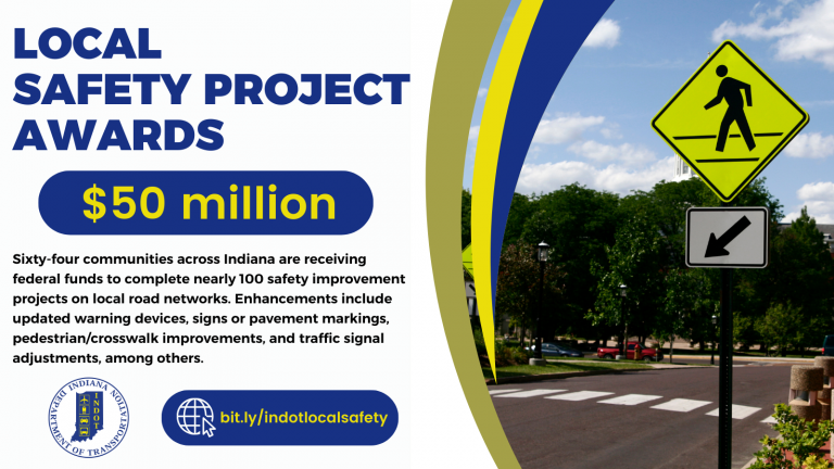 INDOT awards $50 million for local safety improvements