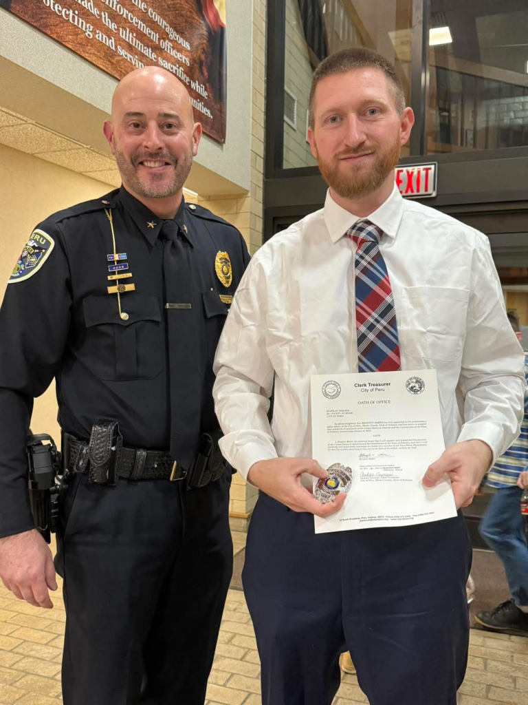 New officer sworn in to Peru Police Department