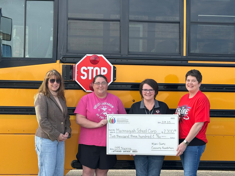Miami County Community Foundation awards grant to Maconaquah bus drivers for CPR training